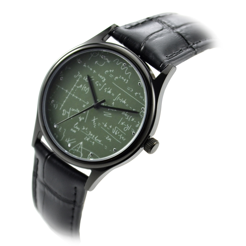 绿色表盘黑壳黑带公式手表
